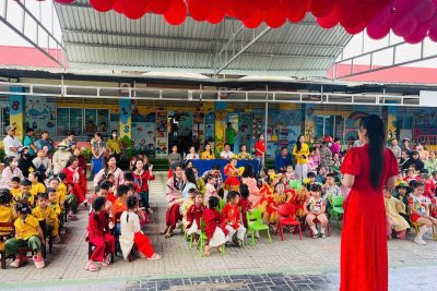 🌸 XUÂN YÊU THƯƠNG – TẾT RỘN RÀNG CỦA CÁC BÉ TRƯỜNG MẪU GIÁO VĨNH BÌNH NAM 🌸