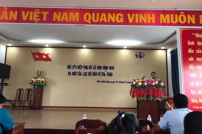 Hội LHPN xã Vĩnh Bình Nam ra mắt Câu lạc bộ “Dân vũ Thể thao”